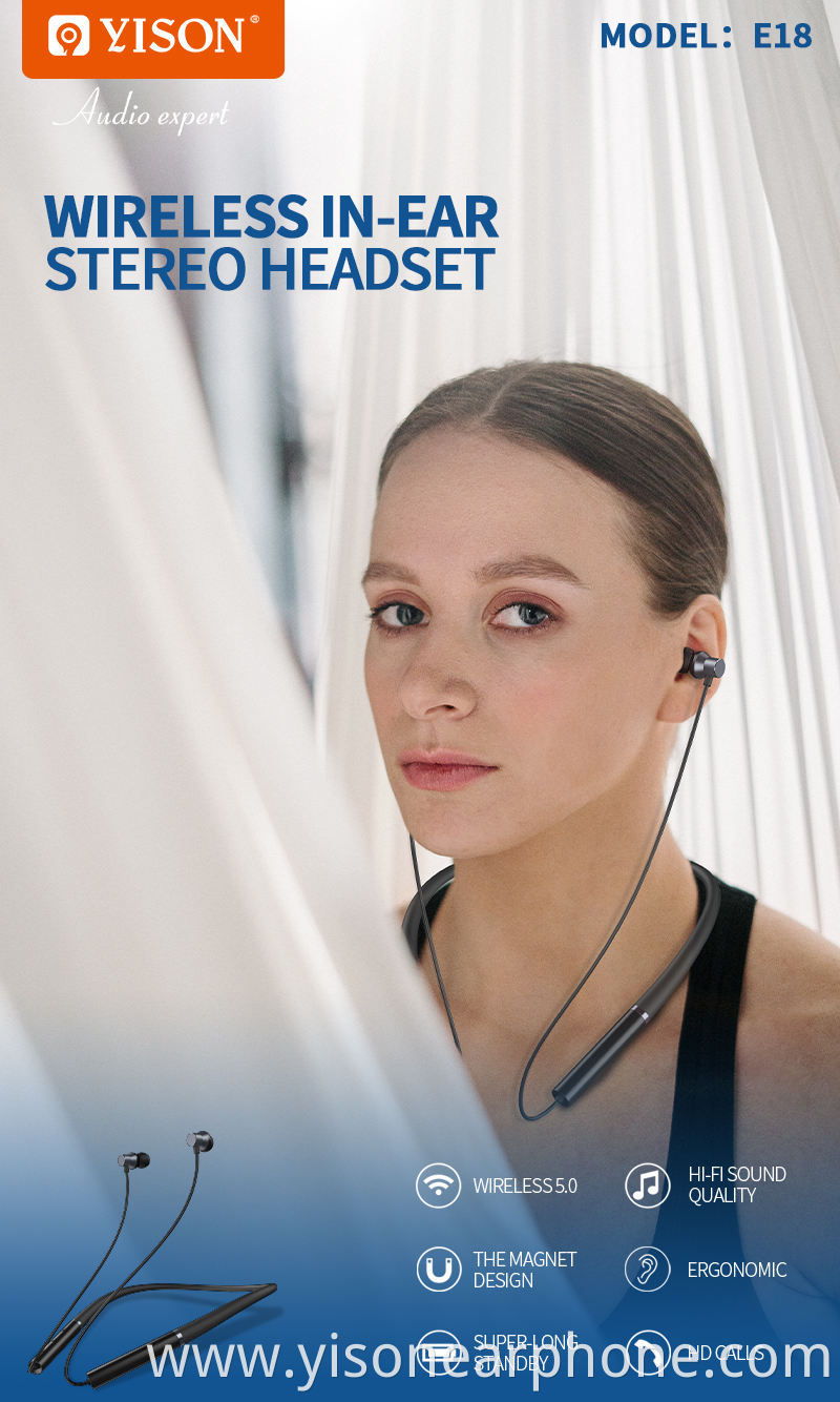 Wireless in-ear stereo headset